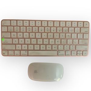 PINK Apple Magic Keyboard and Mouse